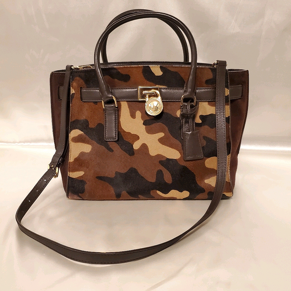 Mk Camo Haircalf Hamilton Tote Bag